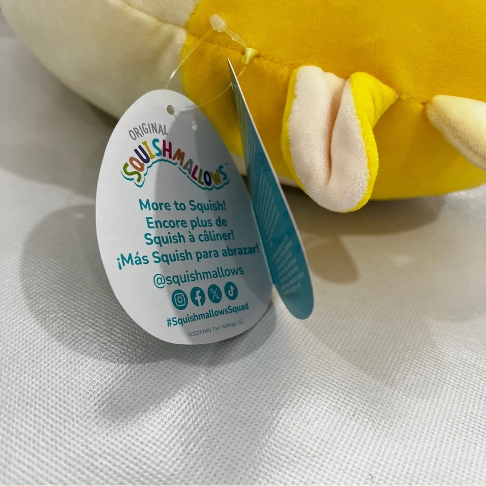 Squishmallows Dagmar The lemon Cow Size 12.5" Yellow Plush  Soft - Picture 12 of 14